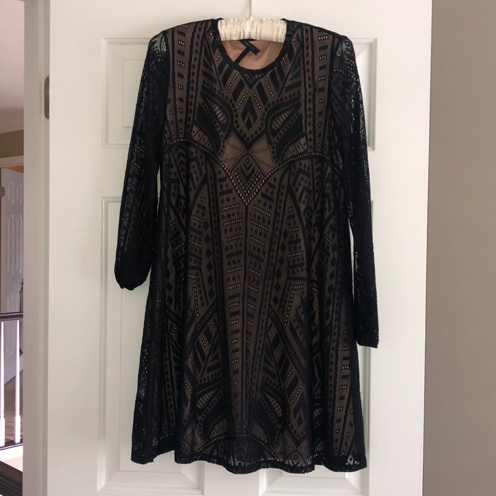 Bcbg Maxazria Black Longsleeve Dress